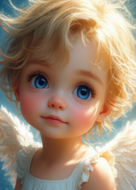 An angel sings
